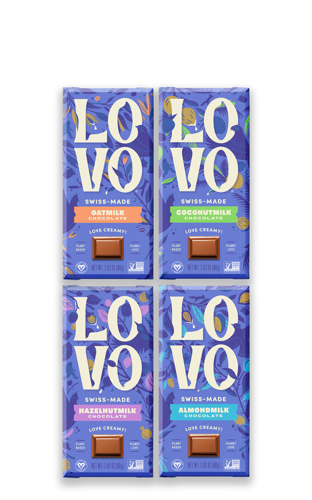 Vegan Milk Chocolate Bar Variety Pack - LOVO Chocolate