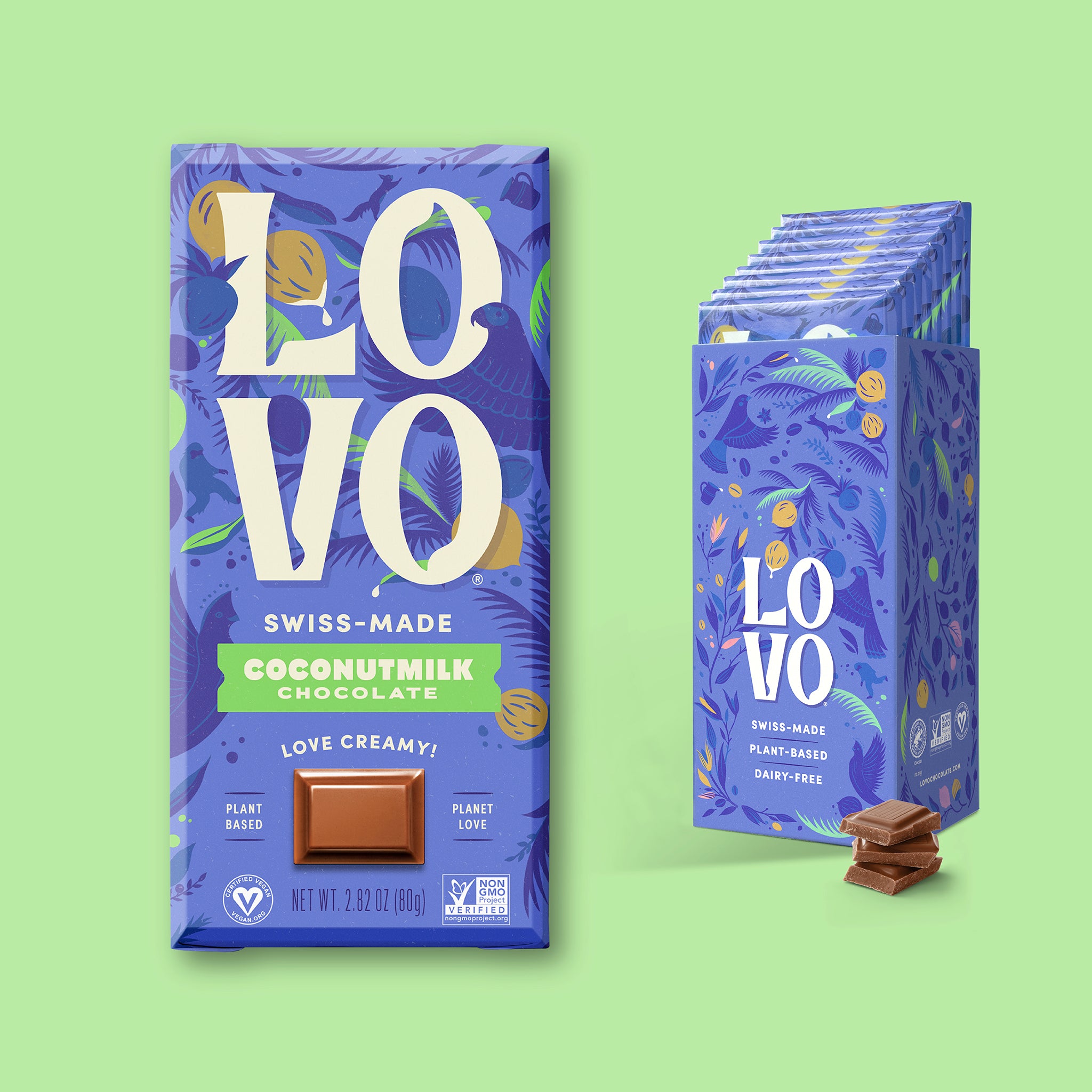 Vegan Coconut Milk Chocolate Bar - LOVO Chocolate