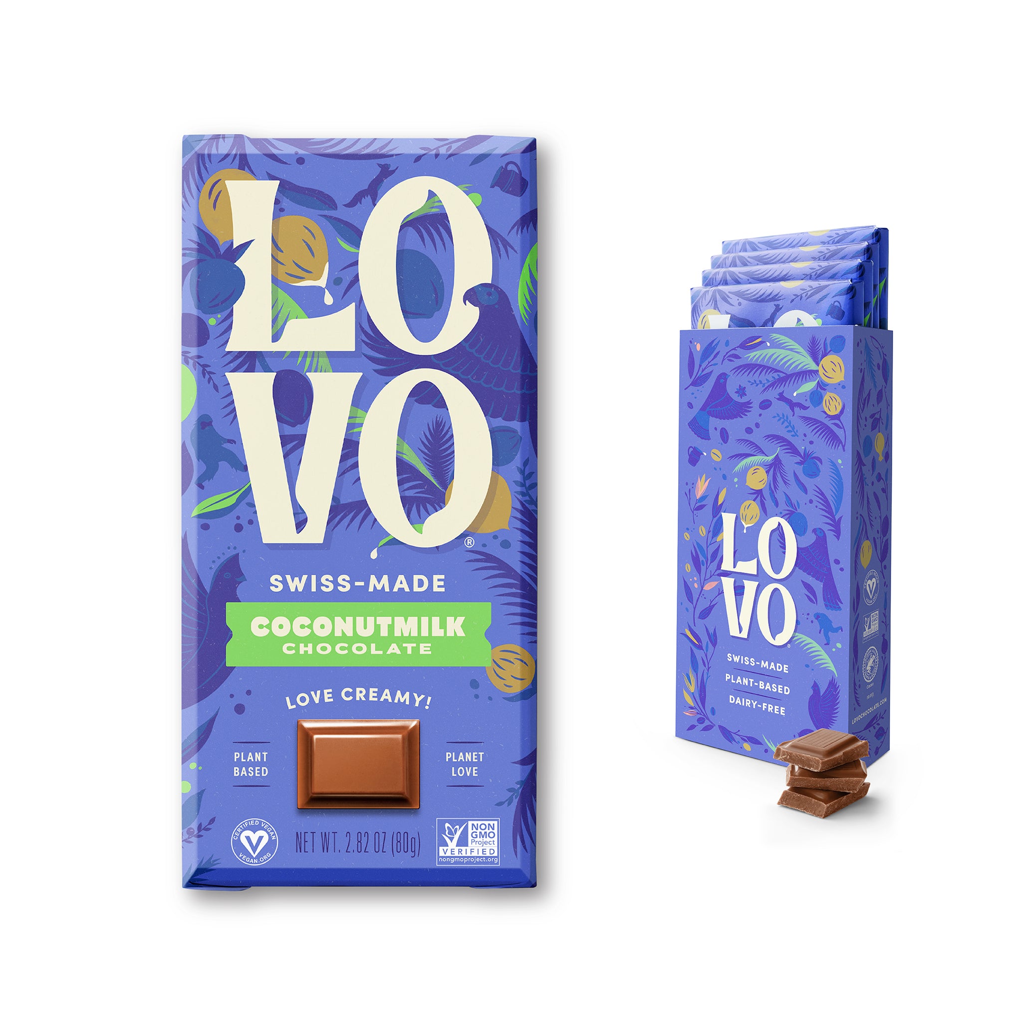 Dairy Free Coconut Milk Chocolate Bar - LOVO Chocolate