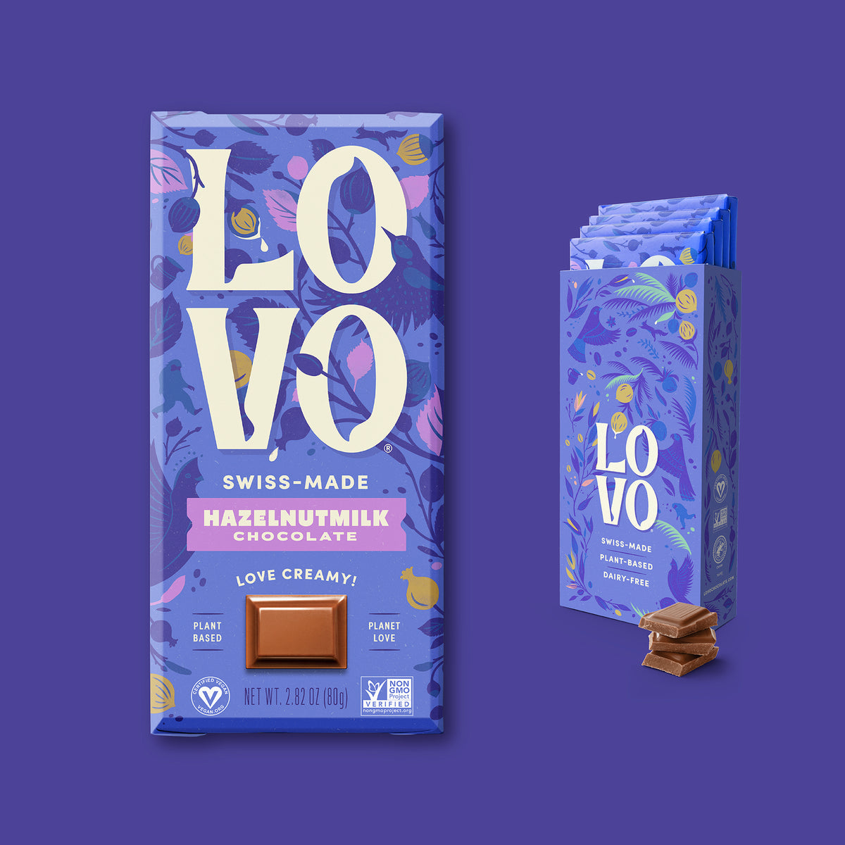 LOVO Chocolate hazelnut milk 4-pack