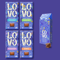 LOVO plant based milk chocolate variety 4-pack