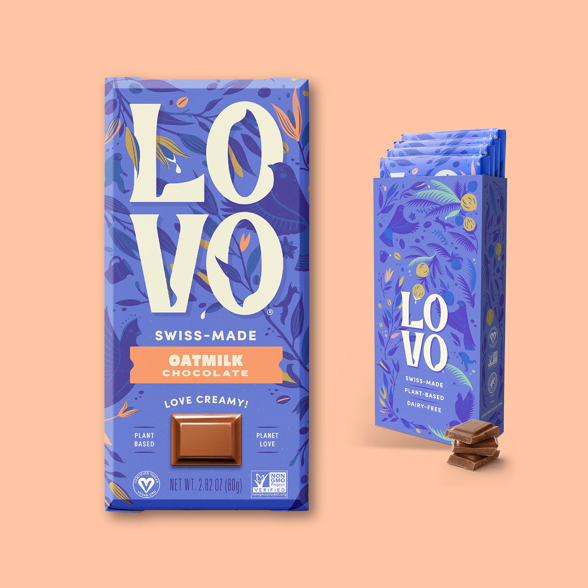 Dairy Free Oat Milk Chocolate Bar - LOVO Chocolate